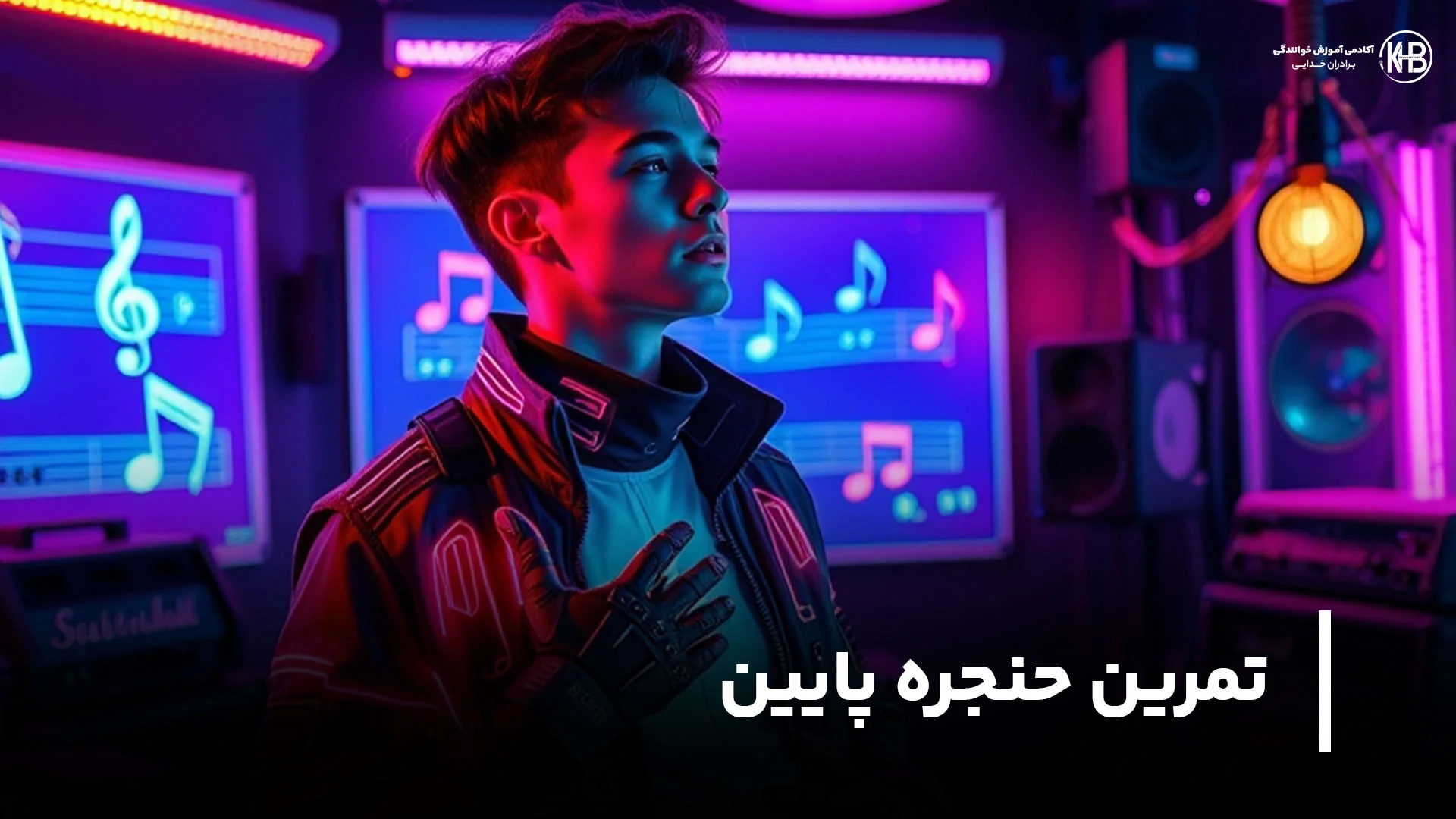 تمرین حنجره پایین